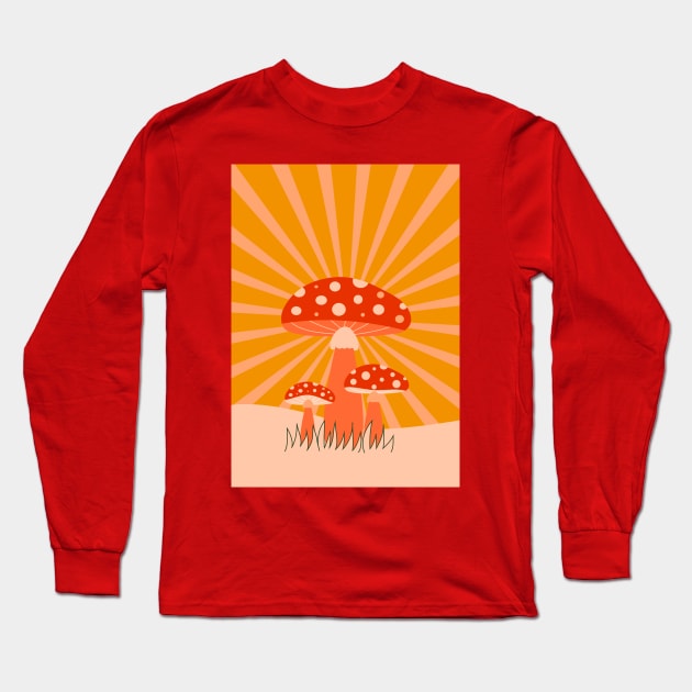 Three toadstools Long Sleeve T-Shirt by grafart